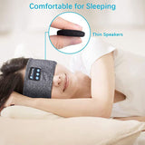 Wireless Bluetooth Sleeping Headphones Headband Thin Soft Elastic Comfortable Music Ear Phones Eye Mask For Side Sleeper Sports - SANDO 