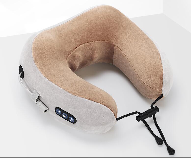 Massage U-Shaped Pillow Multi-Function Shoulder and Cervical Vertebra Electric Outdoor Portable Car Health Care - SANDO 