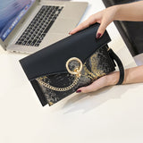 Clutch bag dinner bag snake pattern clutch - SANDO 