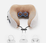 Massage U-Shaped Pillow Multi-Function Shoulder and Cervical Vertebra Electric Outdoor Portable Car Health Care - SANDO 