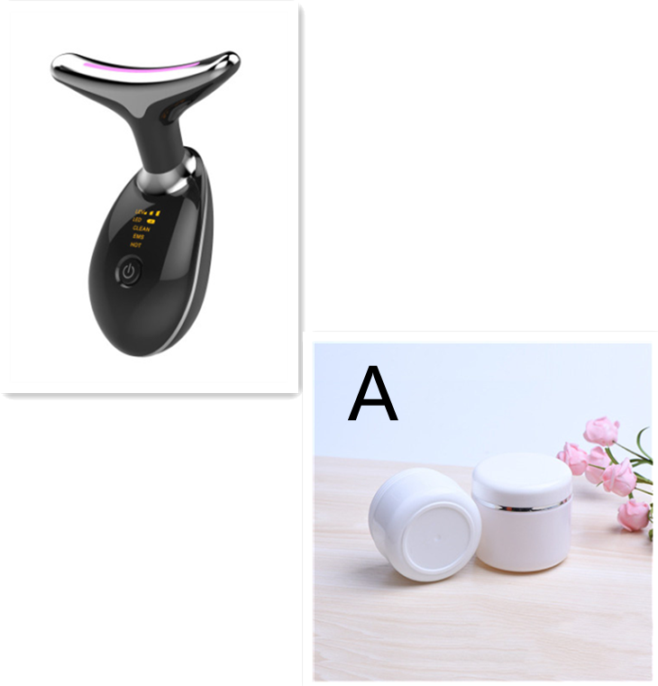 EMS Thermal Neck Lifting And Tighten Massager Electric Microcurrent Wrinkle Remover LED Photon Face Beauty Device For Woman - SANDO 