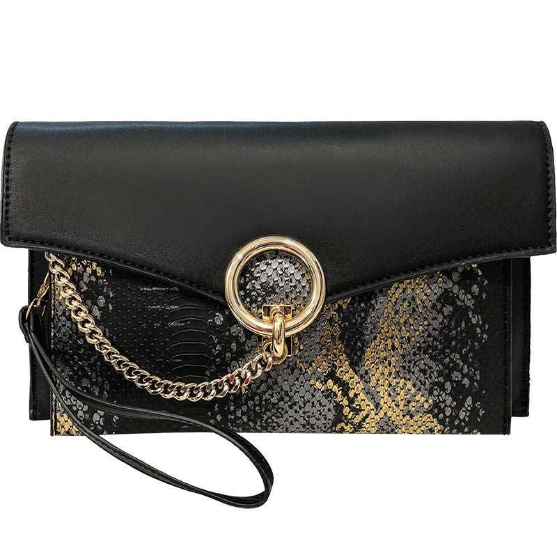 Clutch bag dinner bag snake pattern clutch - SANDO 