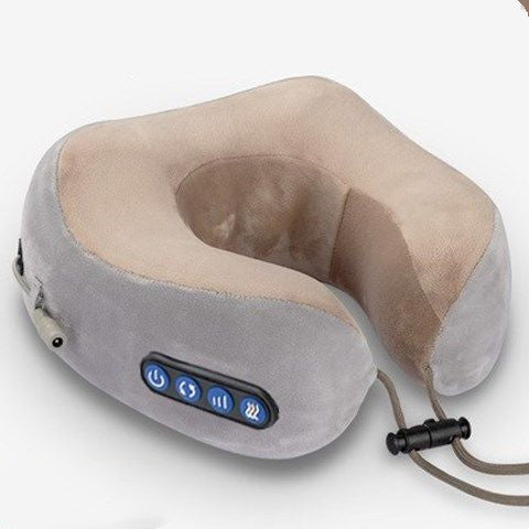 Massage U-Shaped Pillow Multi-Function Shoulder and Cervical Vertebra Electric Outdoor Portable Car Health Care - SANDO 