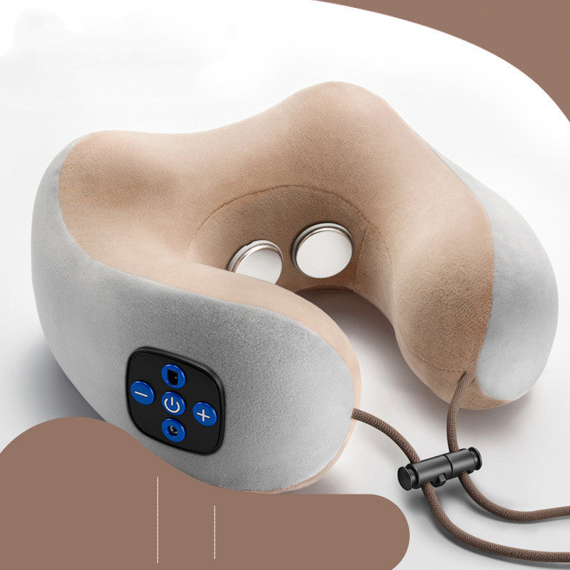 Massage U-Shaped Pillow Multi-Function Shoulder and Cervical Vertebra Electric Outdoor Portable Car Health Care - SANDO 