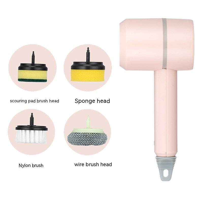 Electric Cleaning Brush Dishwashing Brush Automatic Wireless USB Rechargeable Professional Kitchen Bathtub Tile Cleaning Brushes - SANDO 