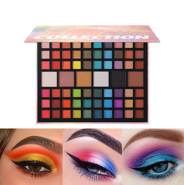 66 Color Eyeshadow Palette Professional Eye Shadow Matte Shimmer Makeup Palette Highly Pigmented Long Lasting Waterproof Eye Shadow - SANDO 