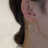 Small Design Of Front And Back Cross Earrings - SANDO 