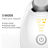 EMS Thermal Neck Lifting And Tighten Massager Electric Microcurrent Wrinkle Remover LED Photon Face Beauty Device For Woman - SANDO 