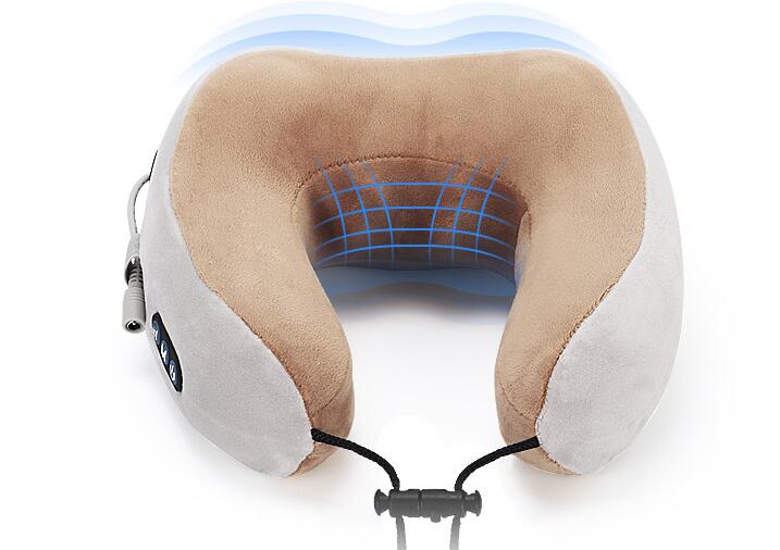 Massage U-Shaped Pillow Multi-Function Shoulder and Cervical Vertebra Electric Outdoor Portable Car Health Care - SANDO 