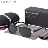 BARCUR Polarized Men Sun Glasses For Driving Durable Sunglasses Eyewear UV400 Gafas Oculos De Sol - SANDO 