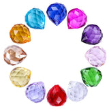 20mm/30mm/40mm 10pcs Chandelier Crystal Faceted Ball Prism Colorful Suncatcher Feng Shui Ball Glass Lamp Parts - SANDO 