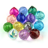 20mm/30mm/40mm 10pcs Chandelier Crystal Faceted Ball Prism Colorful Suncatcher Feng Shui Ball Glass Lamp Parts - SANDO 