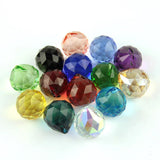 20mm/30mm/40mm 10pcs Chandelier Crystal Faceted Ball Prism Colorful Suncatcher Feng Shui Ball Glass Lamp Parts - SANDO 