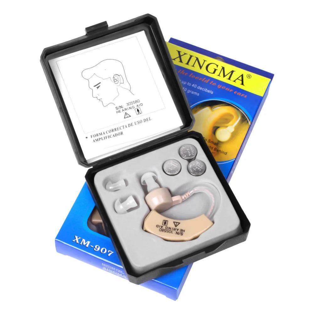 Hearing Aid XINGMA XM-907 Small Hearing Aids for the elderly Best Sound Voice Amplifier Invisible Mini Convenient Behind Ear - SANDO 