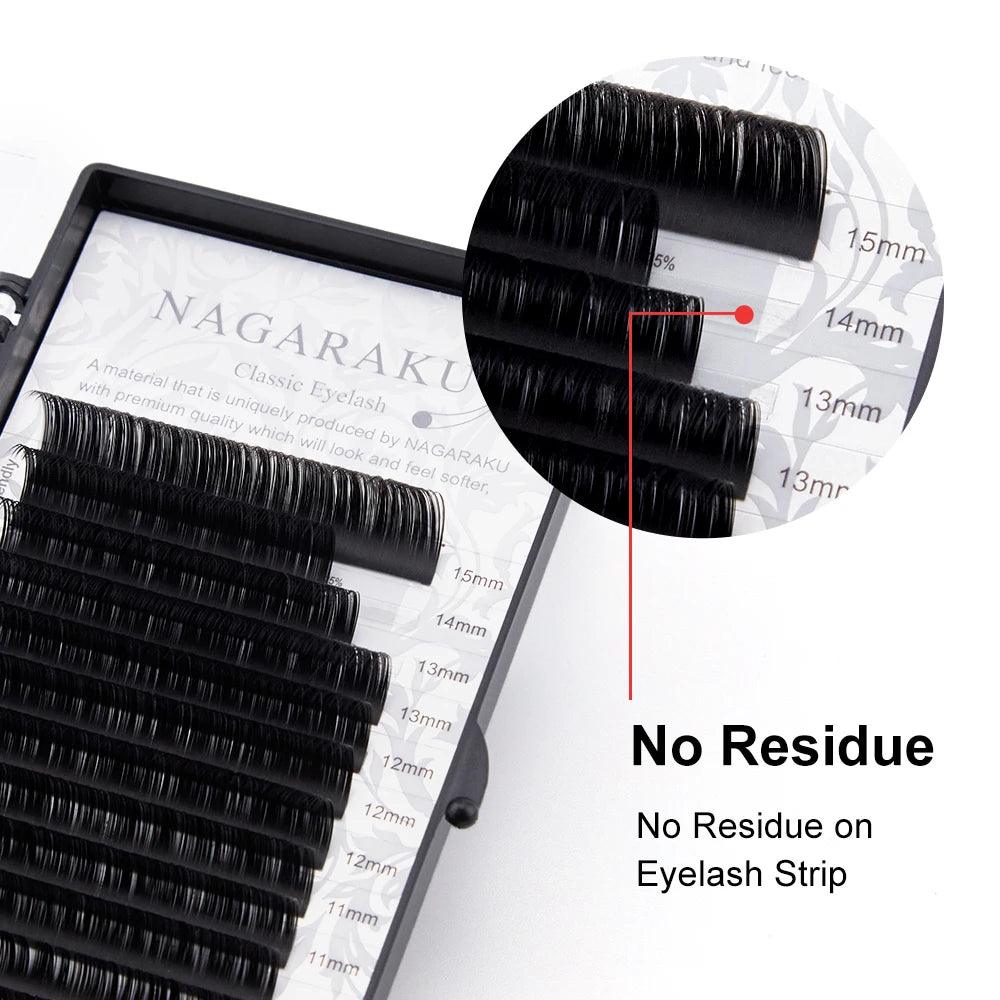 NAGARAKU Mix Eyelashes Makeup Maquiagem Individual Eyelash 16 Rows Mix 7-15 Natural Soft Mink Lashes Maquillaje Cilios - SANDO 