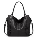 Double Zipper Design Tote Bag Large Capacity Shoulder Crossbody Bag For Women Handbags - SANDO 