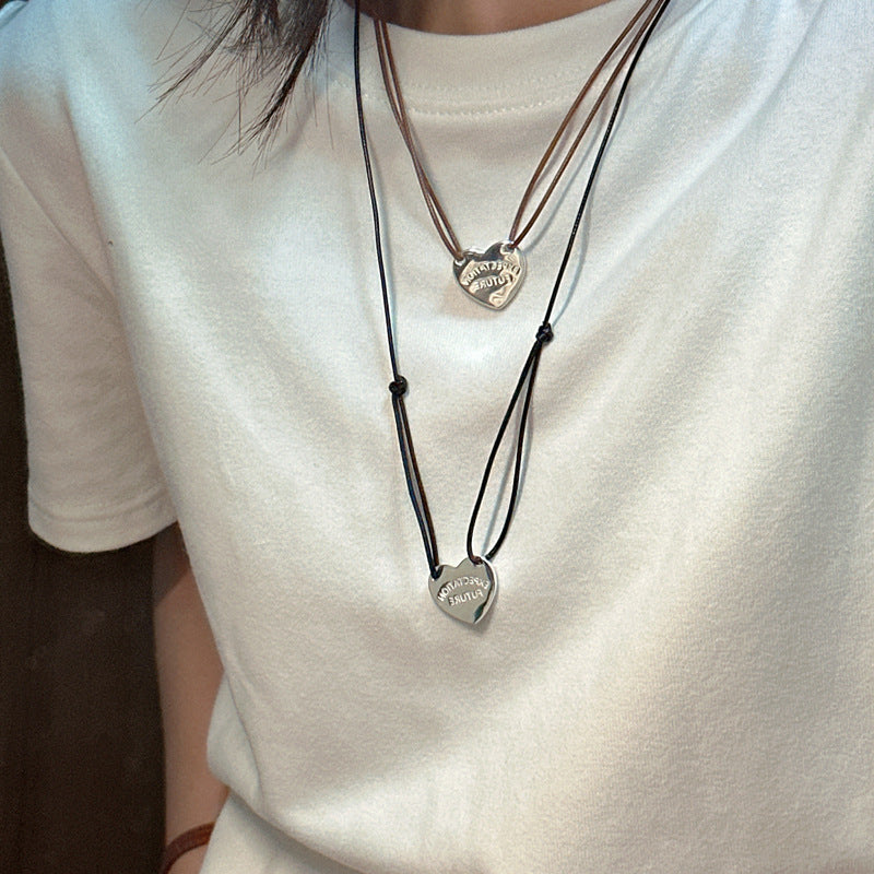 Simple Personality Sterling Silver Sweater Chain - SANDO 