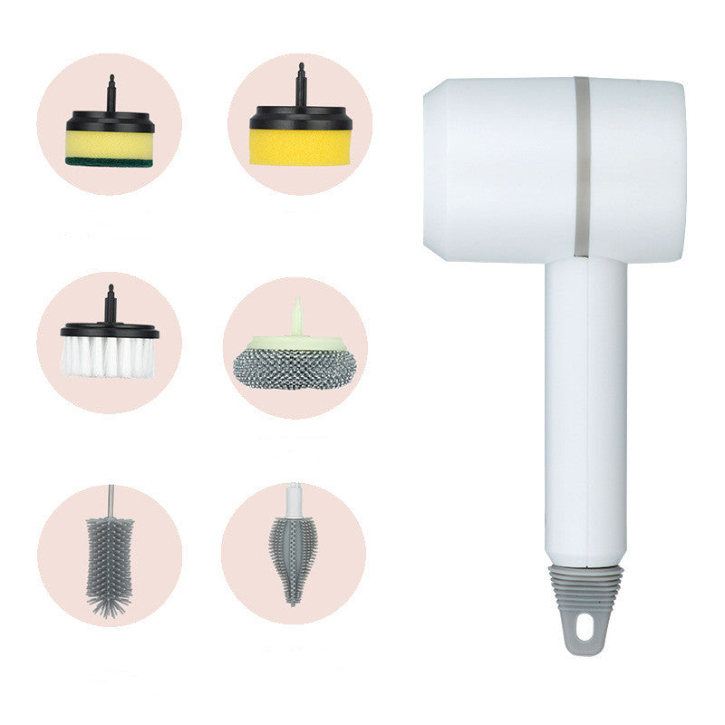 Electric Cleaning Brush Dishwashing Brush Automatic Wireless USB Rechargeable Professional Kitchen Bathtub Tile Cleaning Brushes - SANDO 