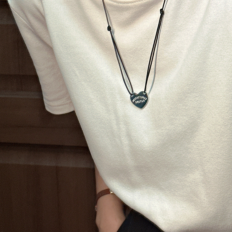 Simple Personality Sterling Silver Sweater Chain - SANDO 