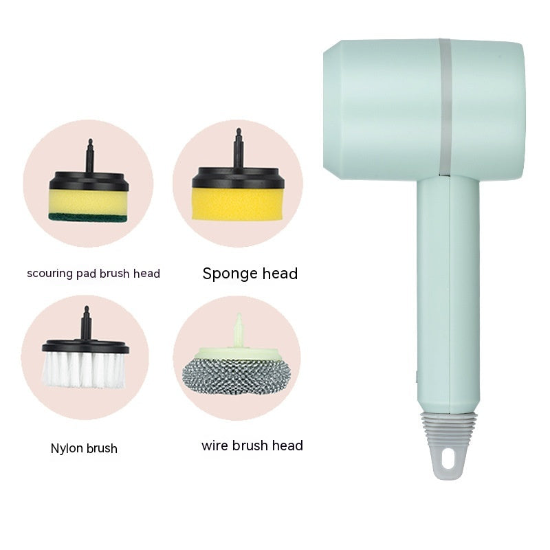 Electric Cleaning Brush Dishwashing Brush Automatic Wireless USB Rechargeable Professional Kitchen Bathtub Tile Cleaning Brushes - SANDO 