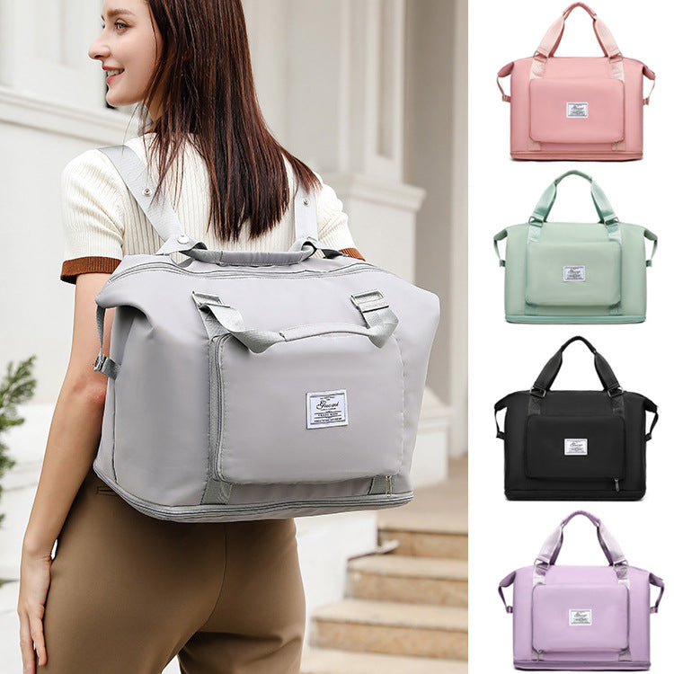 Folding Travel Bags For Backpack Handbag Sholder Bag Gym Fitness Weekender Overnight Women - SANDO 